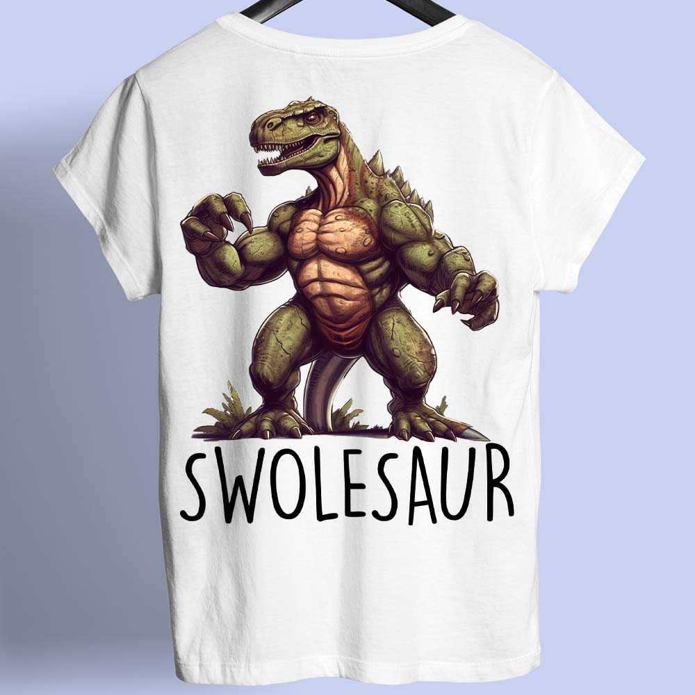 Swolesaur - Camiseta estampada nas costas