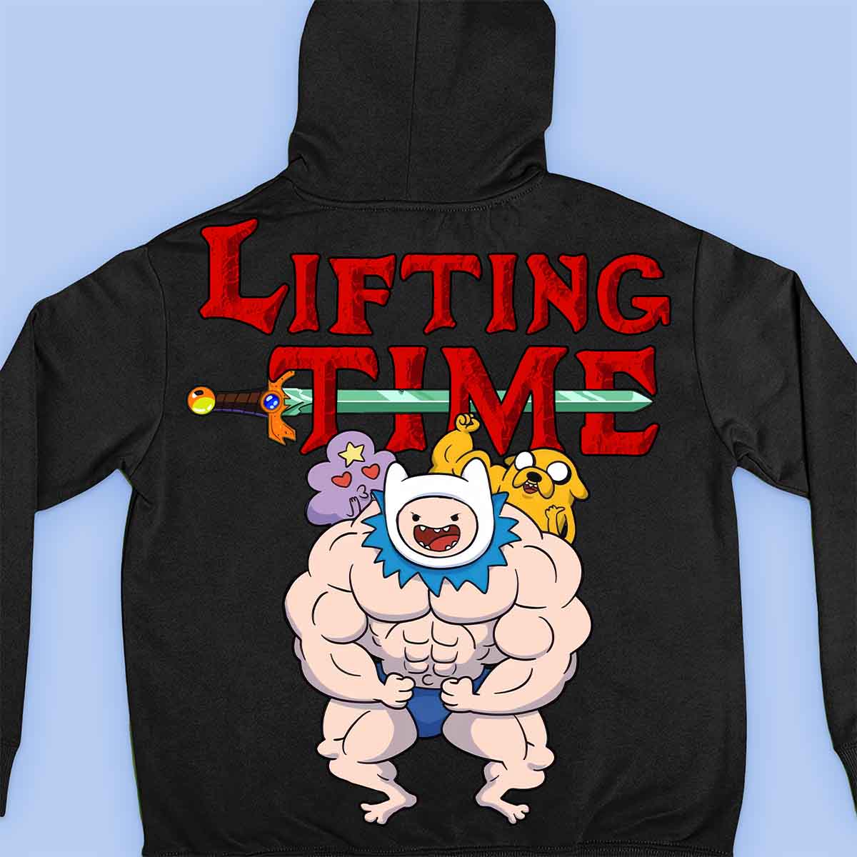 Lifting Time - Prémiová mikina Unisex Backprint