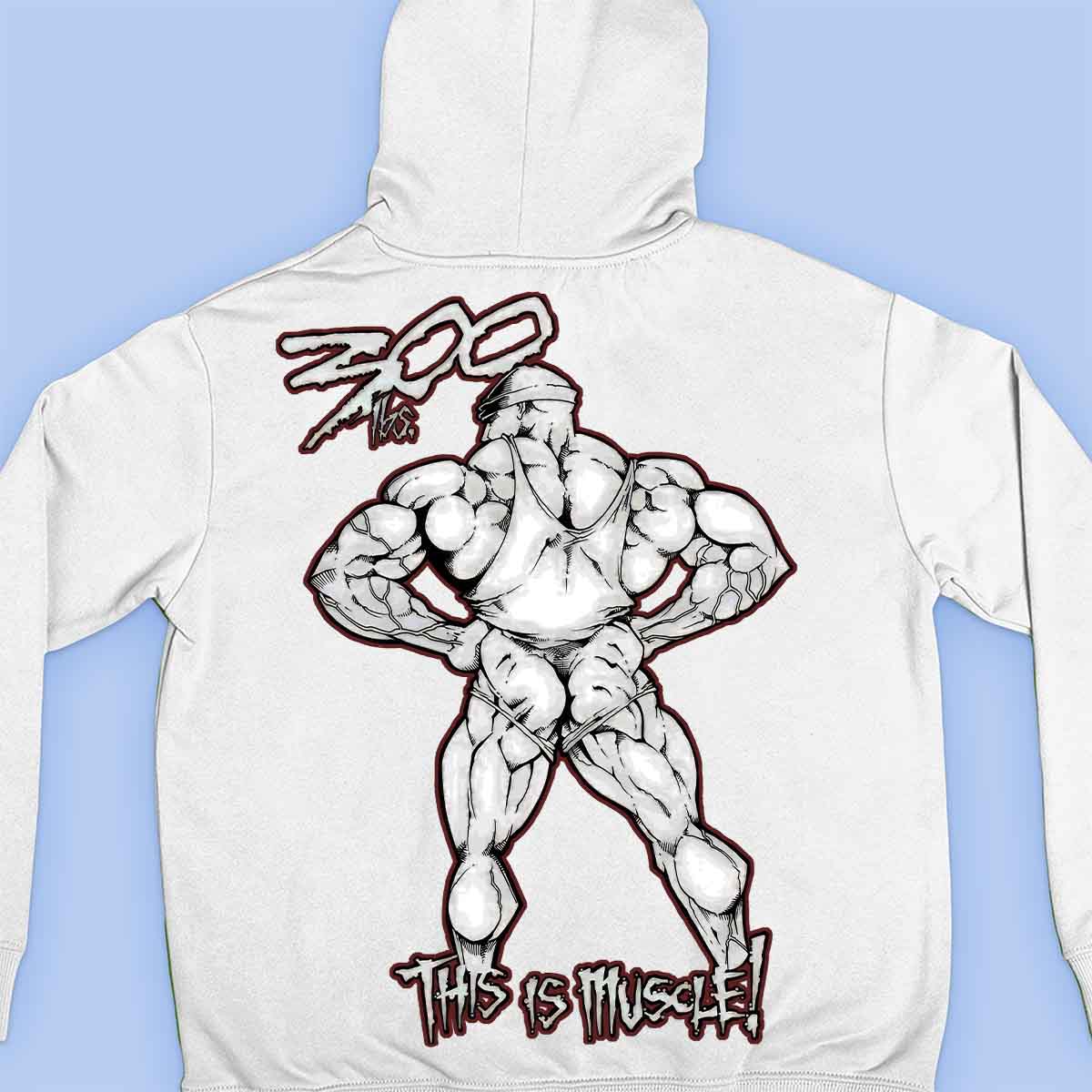 300lbs - Sweat à capuche Premium Unisexe Backprint